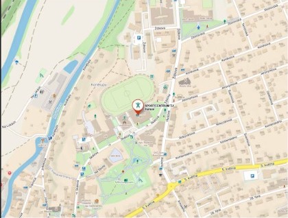 Mapa Sportcentrum TJ Turnov